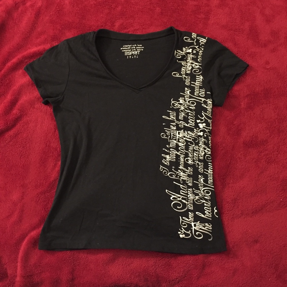 Black esprit t-shirt size S